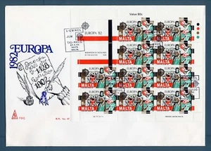 MALTA INDIPENDENTE - FDC - 1982 - Europa. 8C L-EWWEL JUM TAL-HRUG VALLETTA - Imagen 1 de 1