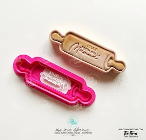 festa della mamma mattarello formine biscotti cookie cutter cucina mother’s day - Picture 1 of 1