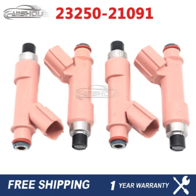 4 piezas x inyector de combustible 23250-21091 para Toyota Prius C 2012-2016 2325021091 Foto 1 de 4