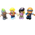 Fisher Price Little People Bendable Poseable Figures Lot of 4 Loose