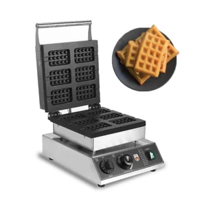 Waffle Maker Nonstick Electric 6pcs Belgian Waffle Baker Maker 220V Snack Shop - Picture 1 of 13