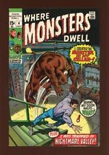 Where Monsters Dwell 4 FN/VF 7.0 High Definition Scans *