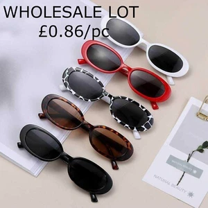 teenage oval cat eye sunglasses red white black zebra wholesale lots 20pc £1 OX9 - Picture 1 of 5
