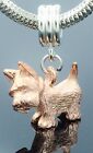 Scottish Terrier Charm Copper plated Pewter on Silver Slider 3 D