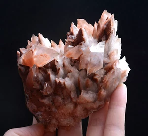 284g Natural red double-pointed Calcite Mineral Specimen / Hubei China - Picture 1 of 10