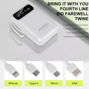 Powerbank 50000mAh Portatile Batteria Esterna 4 Caricabatterie USB per Tutti i Cellulari - Foto 1 di 18