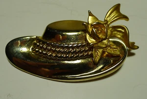 TONA Vintage Brosche goldfarben - Bild 1 von 4