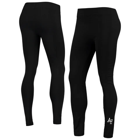 Women's ZooZatz Black Air Force Falcons Fleece-Lined Leggings Cover