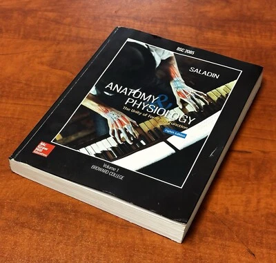 ANATOMY AND PHYSIOLOGY THE UNITY OF FORM AND FUNCTION 8TH By Saladin EXCELLENT - Image 1 of 4