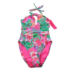 Lilly Pulitzer Ledger Journey To Jungle Halter One Piece Swimsuit Size 8 NWT - Picture 1 of 4