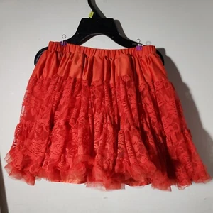 Tutu Couture Disney Belle Red Rose Lace Layered Skirt sz 10 Beauty and the Beast - Picture 1 of 4