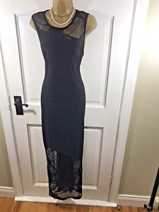 Joseph Ribkoff Maxikleid schwarz gemustert transparent, UK 18, neu mit Etikett - Bild 1 von 10