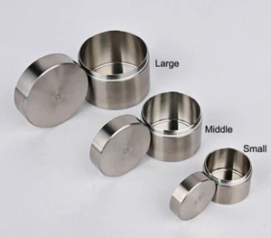 EDC Solid Stainless Steel Waterproof Tank Outdoor Travel Home Sealed Pill Case - Picture 1 of 9