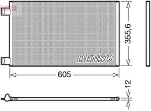 DENSO AC Condenser For RENAULT Kangoo BE BOP Express Grand 08-12 4155000054 - Picture 1 of 1