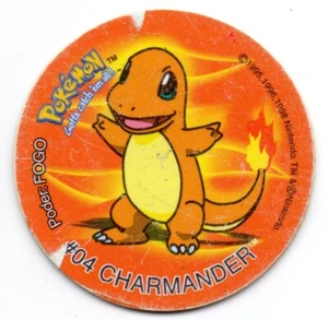 #04 CHARMANDER TAZO Nº2 POKEMON TAZOS 1 COLECCION 1999 MATUTANO PORTUGAL DESGAST - Imagen 1 de 2