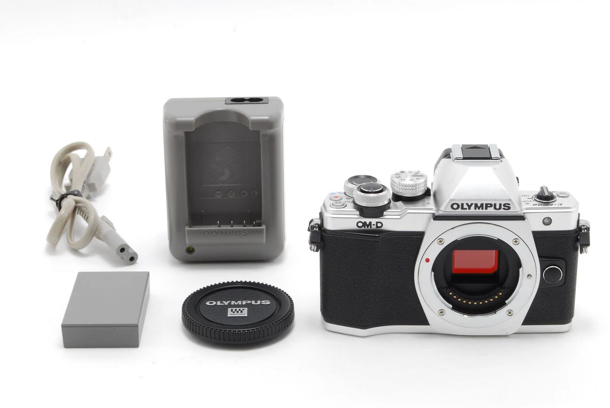 OLYMPUS OM-D E-M10 II シルバーカメラセット Olympus OM-D E-M10 Mark II Mirrorless Silver Camera Body
