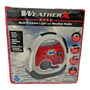 New Weather X Multipurpose Light & NOAA 7 Band Weather Radio Crank Rechargeable - Picture 1 of 3