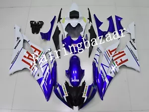 Kit de carenado de carrocería ABS 2008-2016 YZF R6 FIAT azul blanco blanco ABS apto para carrocería - Imagen 1 de 8