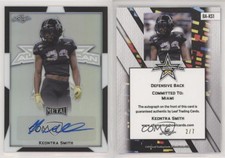 2019 Leaf Metal US Army All-American Bowl Black /7 Keontra Smith #BA-KS1 Auto