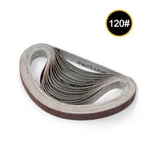 10 Stück 330x10 mm Schleifmittel Schleifbänder 120# Körnung Schleifer Schleifen Polieren Werkzeug T1M4 - Bild 1 von 10
