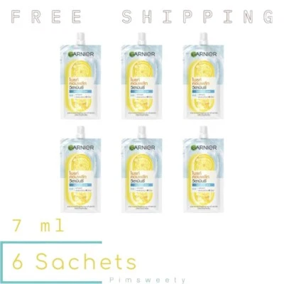 6 Sachets X 7 ml Garnier Bright Complete Vitamin C Water-Gel Reduce Dark Spots - Imagem 1 de 4