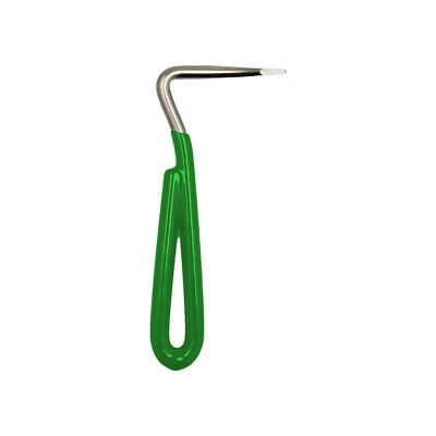 Grüner langer 14 cm Edelstahl / Vinyl Hufpick von Perry Equestrian (7189)