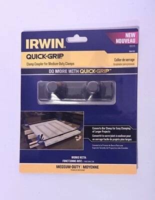 Irwin Quick Grip Clamp Coupler for Medium Duty Clamps 1964750 - image 1 of 4