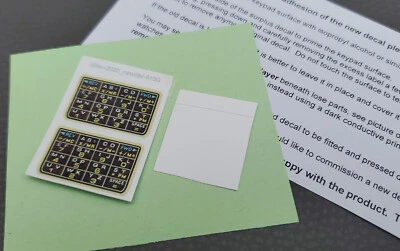 2x decalcomanie nuove per banca dati CASIO DBC610 bordo oro. autoadesivo, laminato - Immagine 1 di 4