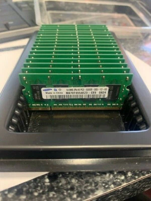 Samsung PC2-5300 512MB SO-DIMM 667 MHz DDR2 SDRAM Memory (M470T6554EZ3-CE6)  - Image 1 of 4