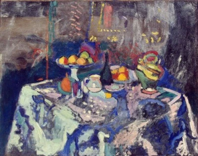 Vase Bottle and Fruit 1906 Henri Matisse Fauvist Still Life French Modern Print - Image 1 of 2