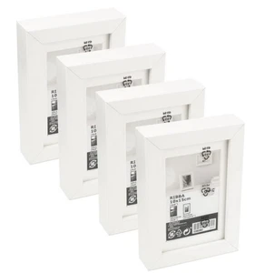 4er Set Ikea RIBBA Bilderrahmen, weiß, 10x15 cm Wand- & Tischmontage - Bild 1 von 2
