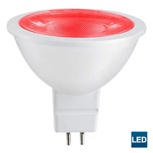 Sunlite MR16 Red LED Bulb, 12 Volt, 3W, GU5.3 Base, 25W Equivalent (1 Bulb) - Picture 1 of 2