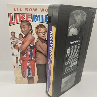 Like Mike VHS 2002 Lil Bow WOW Hollywood Video Nostalgia Rental  - Image 1 of 3