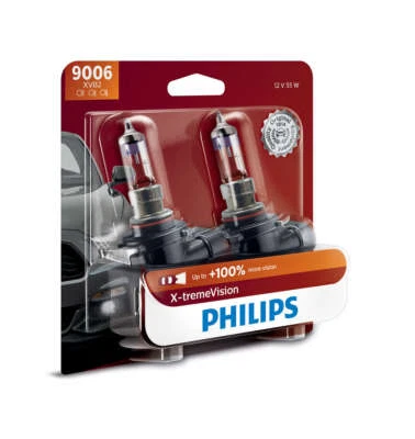 2x GERMANY Philips 9006 Upgrade 100% More Bright White Light Bulb STREET LEGAL - Image 1 of 4
