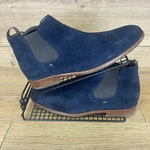 Russell & Bromley Chelsea Boots Men’s Size UK 8 Arthur Suede Smart Casual Blue - Picture 1 of 10