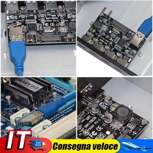 Hillrong Ssu FU3401 PCI-E a 4 Porte USB 3.0 PCI Express Expansion Card per Deskt - Afbeelding 1 van 8