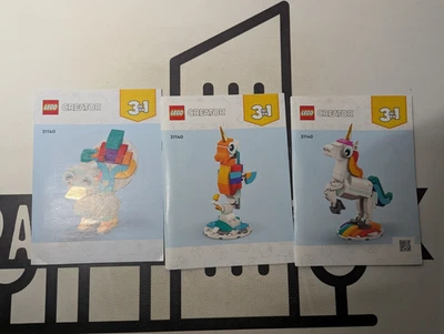 Lego Creator Magical Unicorn 31140 Instruction Manual Only No Legos Included! - Image 1 of 2