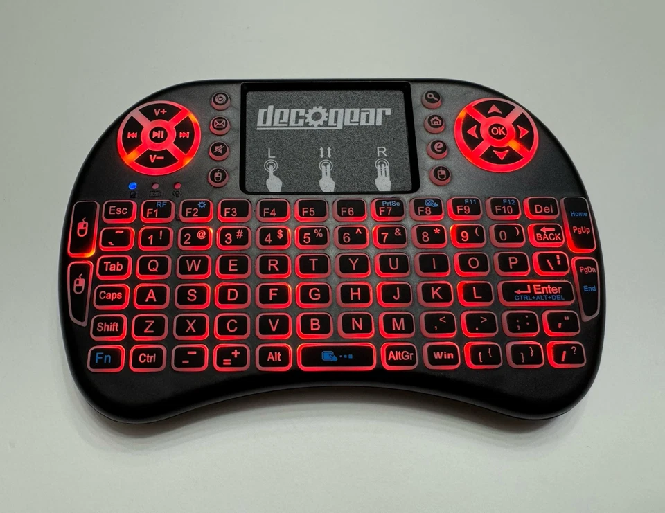 Deco Gear Mini Wireless Backlit Keyboard Smart Remote w/ Touchpad Mouse 2.4GHz - Image 1 of 4