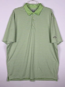 Callaway Herren Golfshirt XL Opti Dri Polo blau limettengrün/weiß kurzarm - Bild 1 von 6