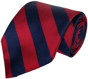 Jos A Bank Tie Mens Red Blue Stripe Repp 59" x 3.5" Executive Collection - Picture 1 of 3