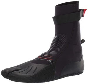 O'neill Black Sport Wetsuit Boot Fluidflex Split Toe Anti Flush Shin Strap - Picture 1 of 9