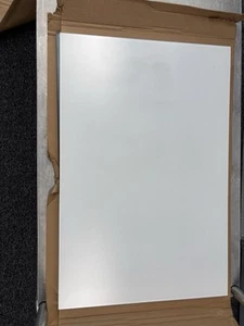Borderless Glass Accent Table Top 24”x36” Starphire tempered glass Panel White - Picture 1 of 2