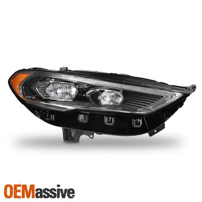 Proyector de señal de tubo LED DRL para Ford Fusion 2017-2022 faro transparente pasajero Foto 1 de 4