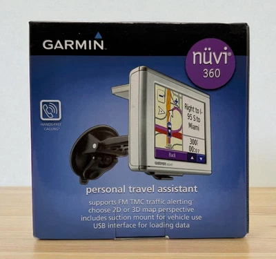 GARMIN NUVI 360 Personal Travel Assistant GPS Bluetooth Navigation Device - NEW! - Image 1 of 4