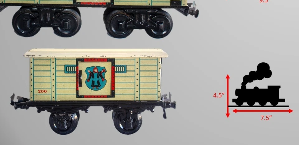 1910-1915 Bing 1-gauge Brewery Beer Freight Wagon Tin Lithographed - Image 1 of 3