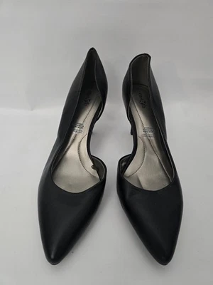 Easy 5th Sexy Usado Negro Sin Cordones Zapatos en Punta Estilo Informal Zapato Foto 1 de 4