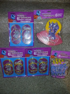 1984 Transformers G1 Ball Puzzle Game 6 PACK Party Favors NOS & Hats & Blowouts - Image 1 of 4