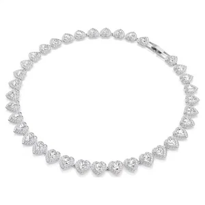 Collana Swarovski Una Angelic Ariana Grande Cuori 5720857 necklace Rodio Tennis - Imagen 1 de 3