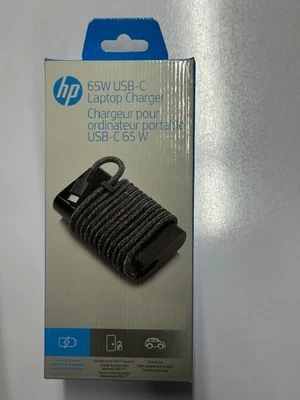 Brand new in Original Packaging HP 65W USB-C Travel Size Laptop fast Charger - Image 1 of 4