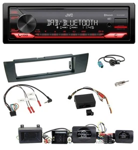 JVC DAB Lenkrad Bluetooth USB Autoradio für BMW 1er E87 04-13 Aktiv PDC - Bild 1 von 11